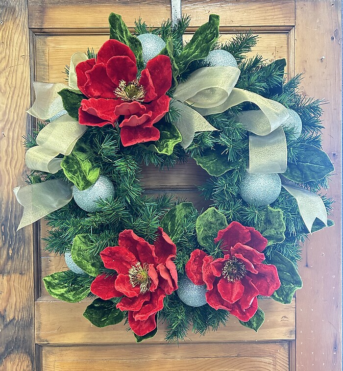 Silk Christmas Wreath